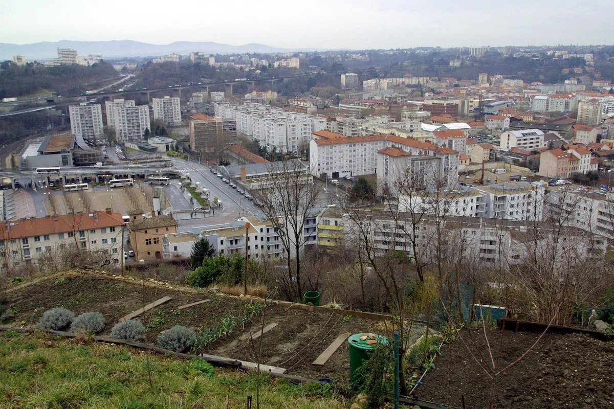 Vue sur le quartier Gorge de Loup à Lyon 9